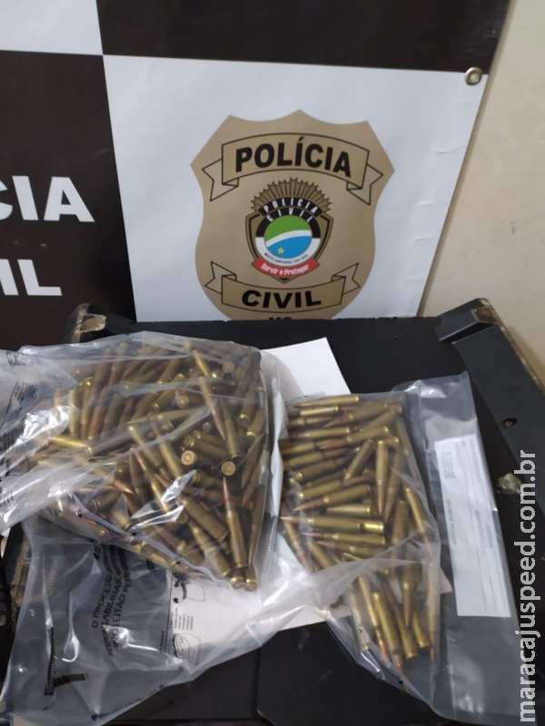 Polícia flagra trio com munições e drogas em Dourados