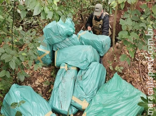 Polícia paraguaia troca tiros com traficantes e descobre maconha escondida em fossa