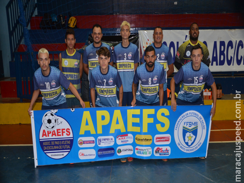 Campeã estadual, Apaefs de Dourados leva o nome de MS à Copa do Brasil de Futsal