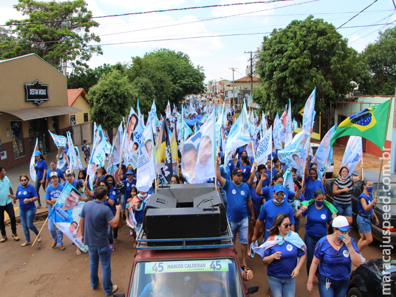 Onda Azul toma conta de Maracaju