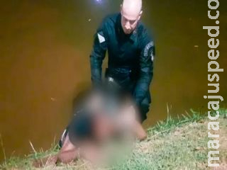 Após ser espancado, adolescente é socorrido pela PM em lago