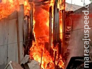 Idoso morre queimado após casa pegar fogo em Itaporã