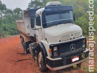 Jovem é preso com caminhão furtado e diz que ‘só queria dar uma volta’