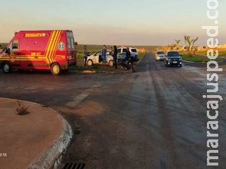 Sem CNH, condutor passa preferencial e atropela motociclista Sem CNH, condutor passa preferencial e atropela motociclista