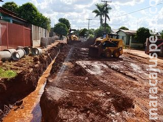 Agesul paralisa obras de pavimentação, recapeamento e drenagem no Aero Rancho