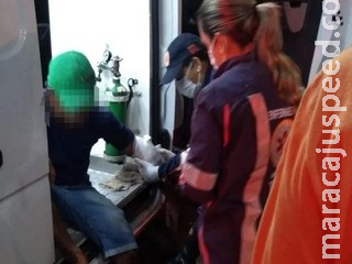 Após discussão, homem é esfaqueado pelas costas em cidade de MS Após discussão, homem é esfaqueado pelas costas em cidade de MS