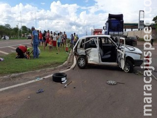Colisão deixa uma criança e três adultos feridos em Rio Verde de Mato Grosso Colisão deixa uma criança e três adultos feridos em Rio Verde de Mato Grosso