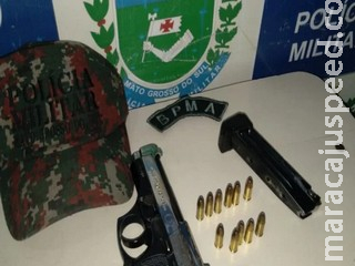 Depois de ameaçar motorista de ônibus, dois homens são presos com arma em Aquidauana