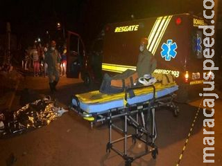 Jovem morre em acidente entre moto e caminhonete Jovem morre em acidente entre moto e caminhonete