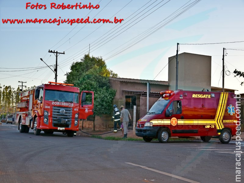 Maracaju: Bombeiros atendem ocorrência de incêndio em residência no Conjunto Fortaleza