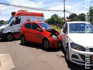 Mulheres ficam feridas após colisão e cruzamento é interditado no Taquarussu