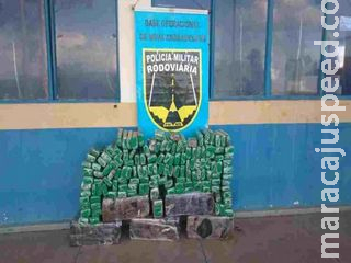 Polícia apreende 215 kg de maconha escondida em caminhão na MS-134 Polícia apreende 215 kg de maconha escondida em caminhão na MS-134