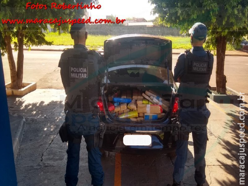 Polícia Militar de Maracaju prende traficante com veículo carregado com quase 400kg de maconha Polícia Militar de Maracaju prende traficante com veículo carregado com quase 400kg de maconha