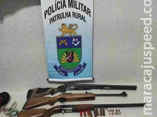 Polícia prende espingardas durante abordagem na MS-444