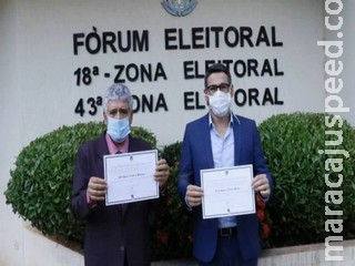 Representado pelo pai, Alan Guedes é diplomado prefeito de Dourados Representado pelo pai, Alan Guedes é diplomado prefeito de Dourados