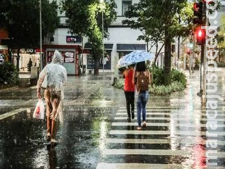 Réveillon tem previsão de tempo fechado com chuva e calor em MS Réveillon tem previsão de tempo fechado com chuva e calor em MS