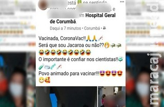 Atendente de farmácia na Santa Casa, ex-professora causa polêmica ao ser vacinada em MS Atendente de farmácia na Santa Casa, ex-professora causa polêmica ao ser vacinada em MS