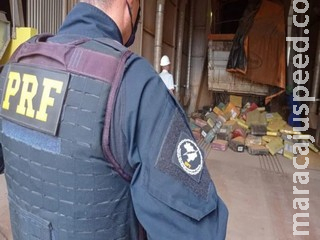 Caminhoneiro é preso ao sair de MS com 2,5 ton de maconha e rebites Caminhoneiro é preso ao sair de MS com 2,5 ton de maconha e rebites