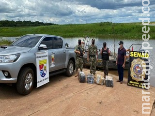 Carregamento de maconha é barrado em porto paraguaio na fronteira com MS