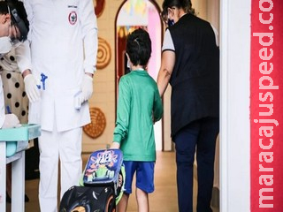 Escolas particulares voltam às aulas com ensino híbrido em Campo Grande Escolas particulares voltam às aulas com ensino híbrido em Campo Grande