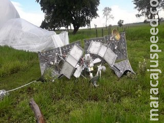 Frequente em MS, pouso de balão satélite é controlado para ocorrer em áreas não habitadas Frequente em MS, pouso de balão satélite é controlado para ocorrer em áreas não habitadas