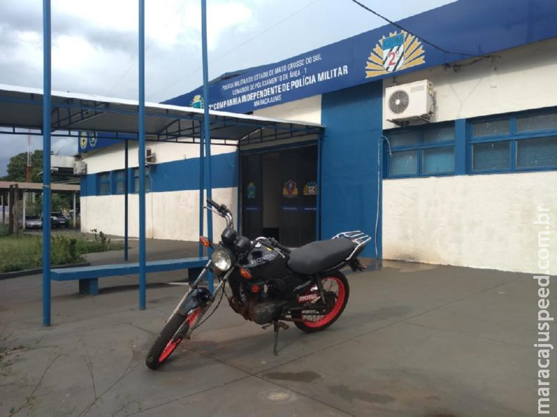 Maracaju: Polícia Militar apreende motocicleta e atua condutor que não possui CNH e estava empinado motocicleta em plena área central da cidade