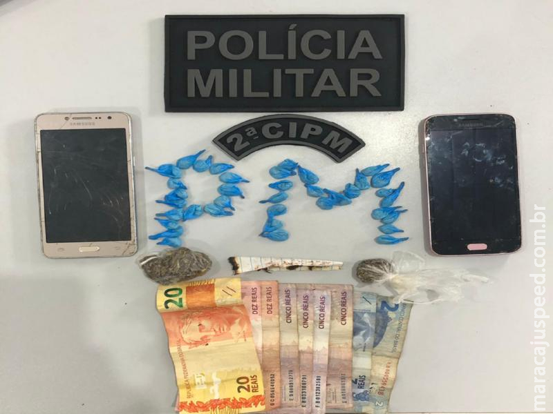 Maracaju: Polícia Militar prende homem por tráfico de drogas e corrupção de menores Maracaju: Polícia Militar prende homem por tráfico de drogas e corrupção de menores