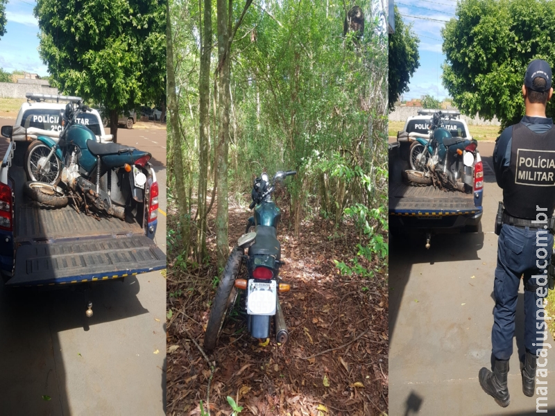 Maracaju: Polícia Militar recupera motocicleta furtada na cidade de Itaporã