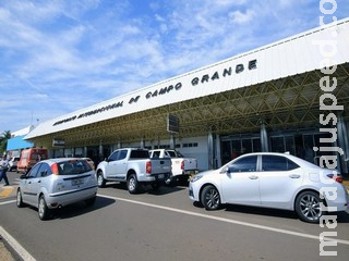 Mesmo com tempo fechado, Aeroporto de Campo Grande opera sem restrições Mesmo com tempo fechado, Aeroporto de Campo Grande opera sem restrições