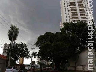 Quinta-feira de temperaturas amenas e pancadas de chuva para todo MS Quinta-feira de temperaturas amenas e pancadas de chuva para todo MS