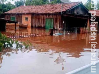 Trecho do Rio Miranda que transbordou semana passada sai de situação de emergência