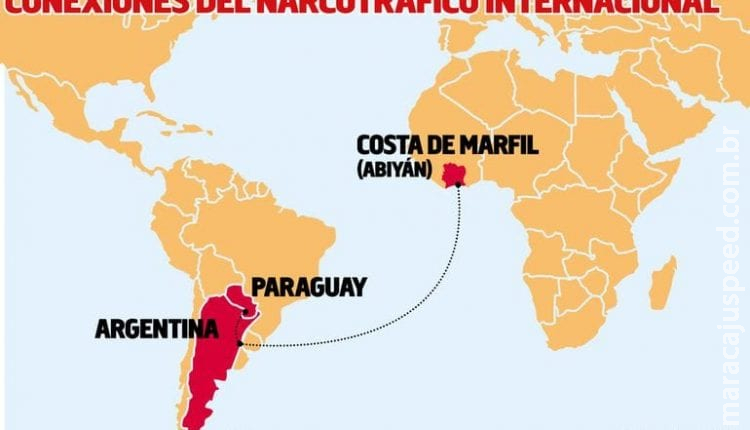 Cocaína paraguaia avaliada em 46 milhões de dólares é interceptada na África