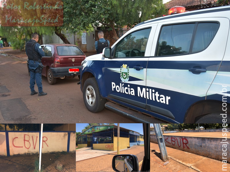 Maracaju: Polícia Militar identifica, localiza e detém autor de “Conspurcação” em prédios privados e públicos