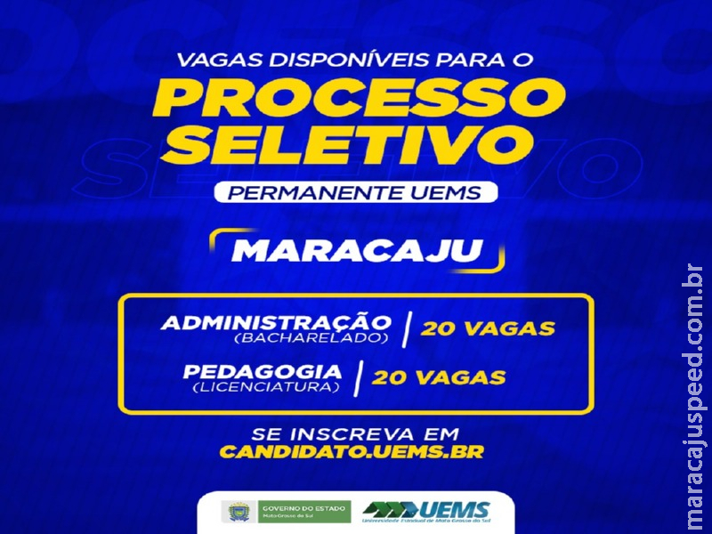 UEMS oferta vagas para Administração e Pedagogia em Maracaju UEMS oferta vagas para Administração e Pedagogia em Maracaju