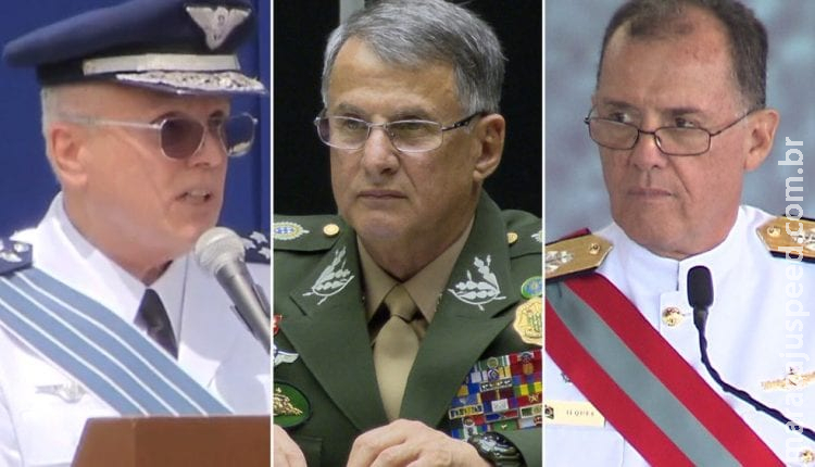 Comandantes do Exército, Marinha e Aeronáutica pedem demissão Comandantes do Exército, Marinha e Aeronáutica pedem demissão