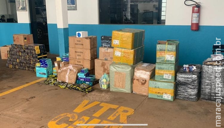 Foragido da Justiça é flagrado com carga ilegal avaliada em R$ 160 mil Foragido da Justiça é flagrado com carga ilegal avaliada em R$ 160 mil