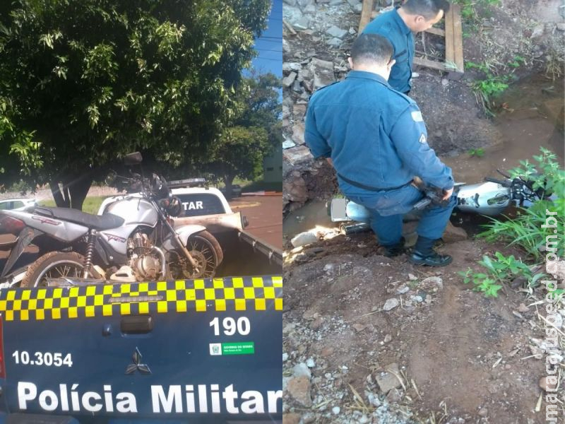 Maracaju: PM recupera motocicleta com queixa de Furto/Roubo