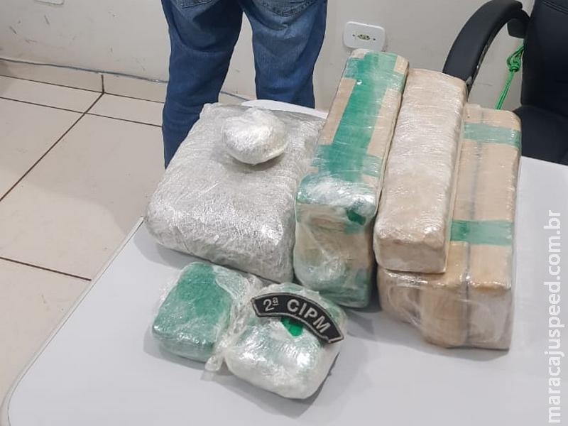 Maracaju: Polícia Militar apreende Maconha, Haxixe e Super Maconha Skank, e prende em flagrante traficante