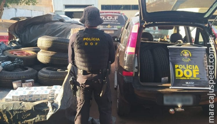 Polícia apreende cargas de contrabando que seriam entregues em Dourados Polícia apreende cargas de contrabando que seriam entregues em Dourados