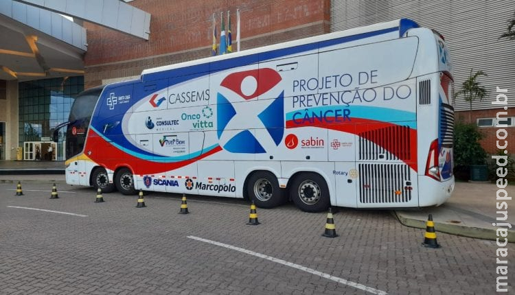 Shopping de Campo Grande recebe ônibus para exames gratuitos de mamografia Shopping de Campo Grande recebe ônibus para exames gratuitos de mamografia