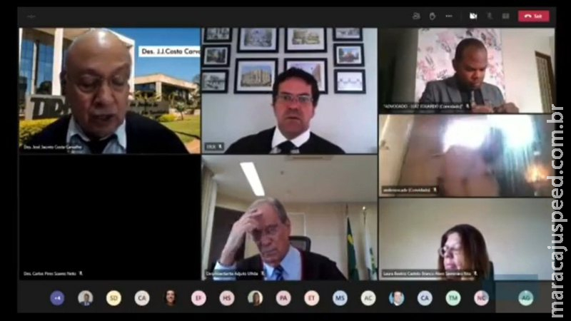 Advogado aparece sem roupa durante sessão online do Tribunal de justiça