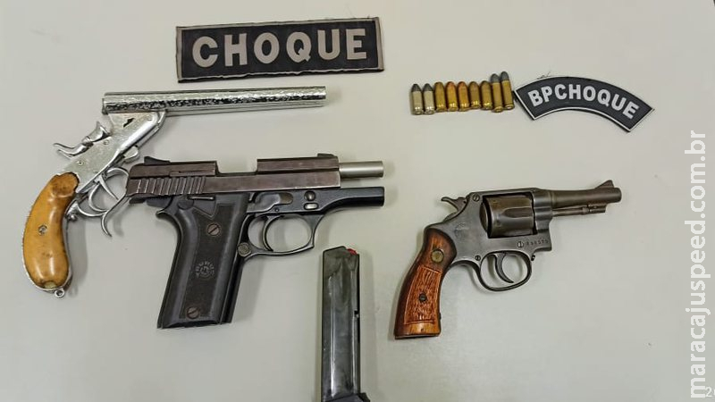 Com armamento em casa, homem acaba preso pelo Choque em Campo Grande Com armamento em casa, homem acaba preso pelo Choque em Campo Grande