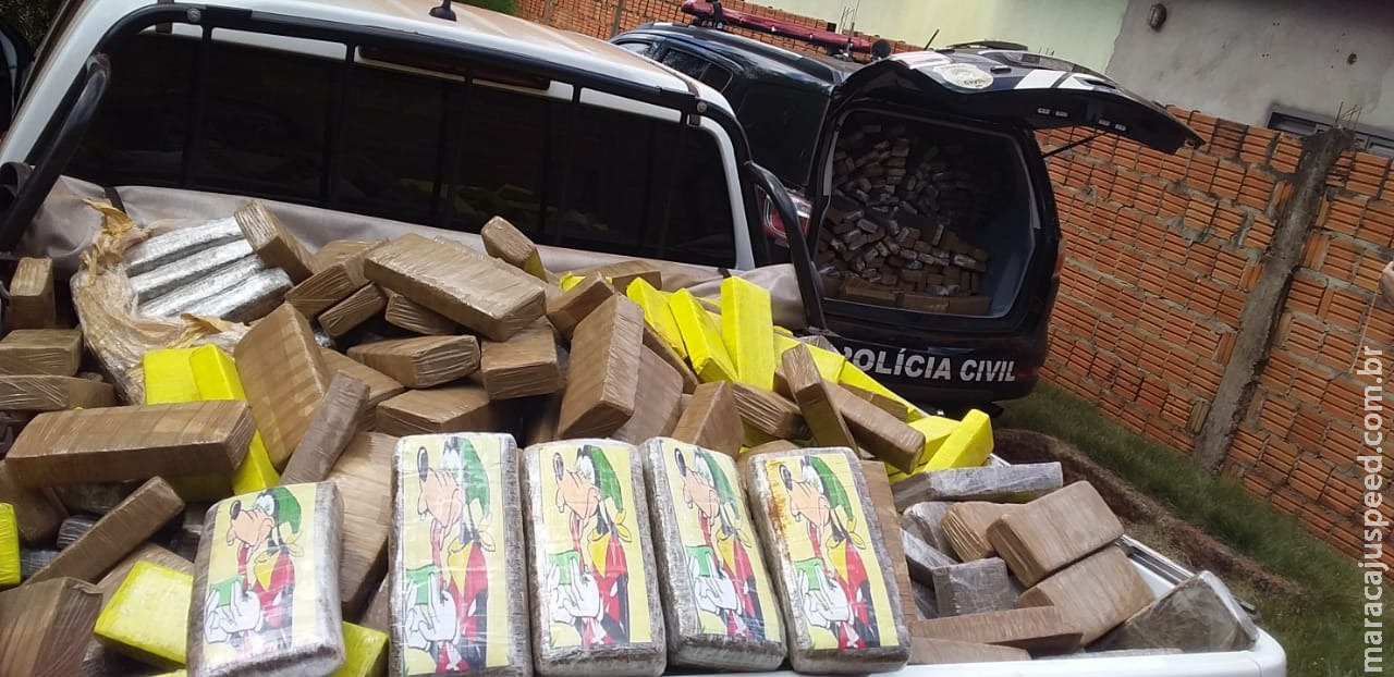Droga apreendida em residência no Guaicurus pesou 800 kg Droga apreendida em residência no Guaicurus pesou 800 kg