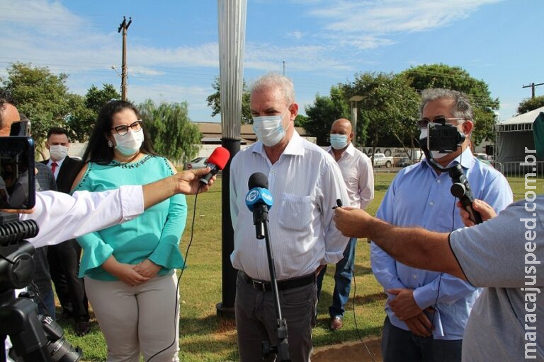 Governo do Estado e Prefeitura de Naviraí ativam ambulatório de campanha da Covid Governo do Estado e Prefeitura de Naviraí ativam ambulatório de campanha da Covid