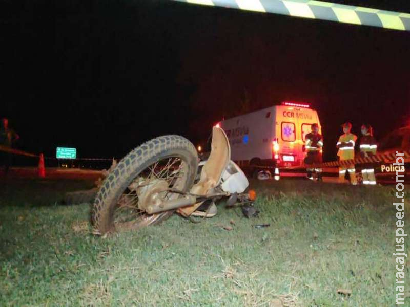 Homem morre após acidente de moto na BR-163 Homem morre após acidente de moto na BR-163
