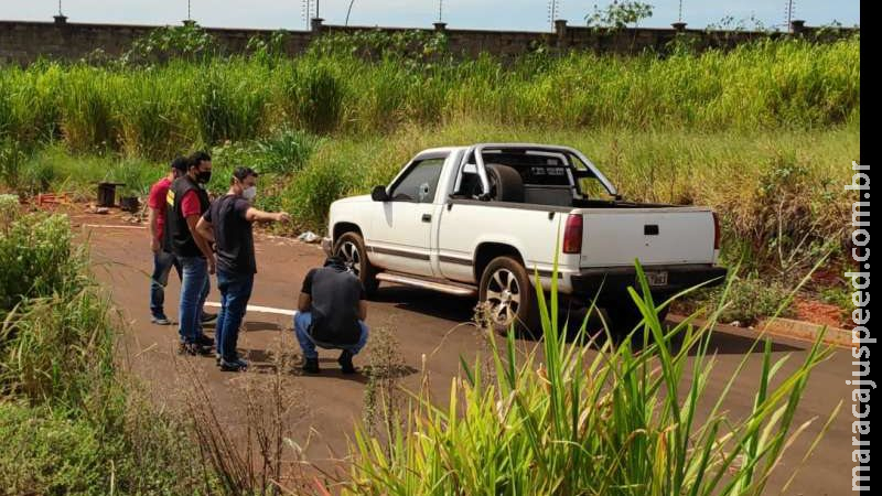 Idoso é executado a tiros de 9 mm dentro de caminhonete em MS