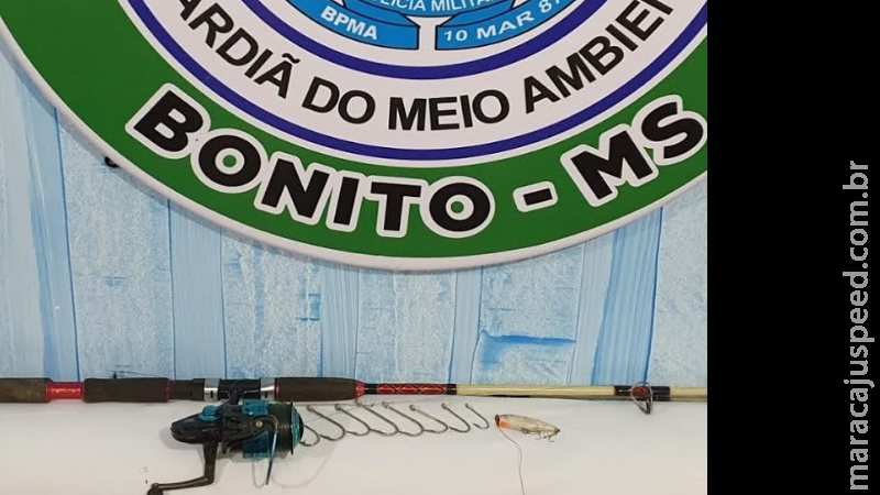 Jovem é preso por pesca com petrechos ilegais na área de proteção do Rio Formoso