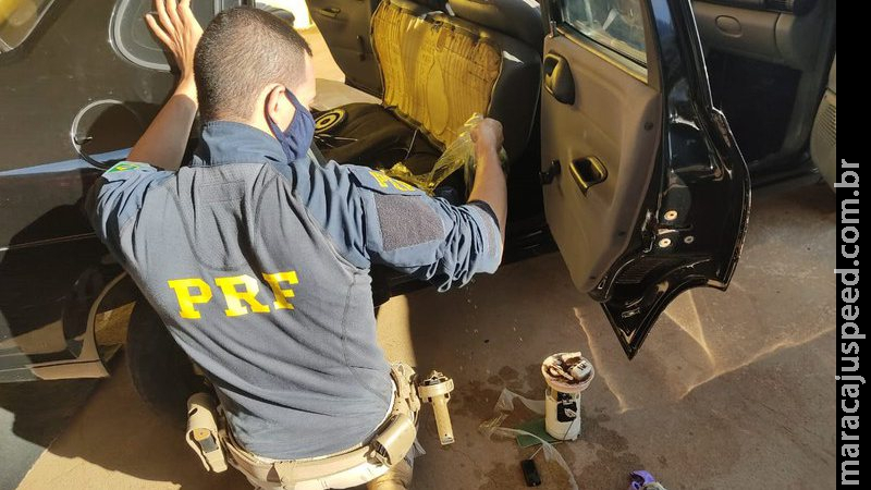  Mãe e filha são presas tentando transportar maconha dentro de tanque de combustível em MS 