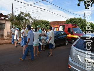 Maracaju: Acidente com vitima fratura exposta no conjunto BNH Maracaju: Acidente com vitima fratura exposta no conjunto BNH