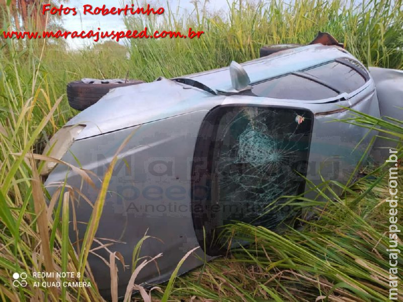 Maracaju: Bombeiros atendem ocorrência de capotamento na rodovia BR-267, após condutor atropelar animal silvestre Maracaju: Bombeiros atendem ocorrência de capotamento na rodovia BR-267, após condutor atropelar animal silvestre